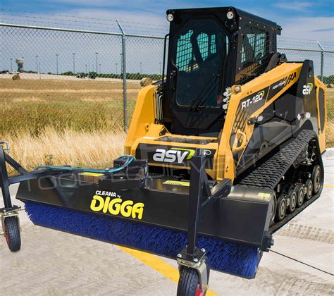 skid steer sweeper attachment rental|skid steer push broom attachment.